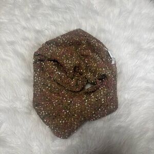 Maddison 88 Rainbow Flecked Brown Infinity Scarf